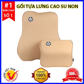 Gối Tựa Lưng - Tựa Lưng Ô Tô - Chất Liệu Cao Su Non Nỉ Cao Cấp Thông Hơi Siêu Đàn Hồi Dành Cho Xe Hơi