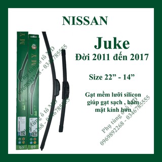 Bộ gạt mưa Nissan Juke các đời và các dòng xe khác của Nissan: Livina,Micra,Murano,Navara,Qashqai,Sunny,Teana,X-Trail