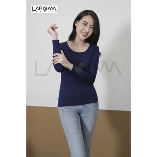 Áo giữ nhiệt nữ Laroma cổ tròn 2 | Giữ ấm - Siêu đàn hồi - Khử mùi - co dãn