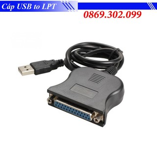 Dây cáp cho máy in chuyển USB sang LPT - Printer USB to LPT - Hỗ trợ Windows 98/SE/ME/2000/XP