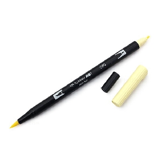 Bút lông cọ hai đầu Tombow ABT Dual Brush Pen - Brush/ Bullet - Baby Yellow (090)