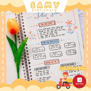 (Video+ảnh thật) SỔ CÒNG NHỰA SIZE B5 SẴN GIẤY KLONG 120GSM SIÊU DÀY GHI CHÉP HỌC TẬP BULLET JOURNAL TAKE NOTES