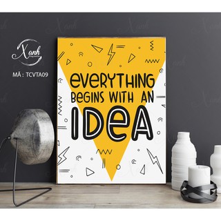Tranh canvas động lực tiếng anh  XDC01