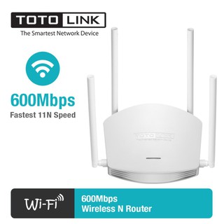 Phát Wifi TOTOLINK N600R Chính hãng (4 anten 5dBi, 600Mbps, Repeater, 4LAN). Hàng Chính Hãng. Vi Tính Quốc Duy