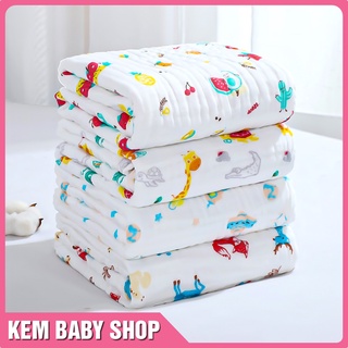 Chăn xô sợi tre đa năng 6 lớp (110x110cm) - Khăn tắm cho bé sợi tre 6 lớp