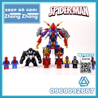 Đồ chơi Xếp hình Tuyển tập người nhện Spider man đại chiến Venom Minifigures SY1183