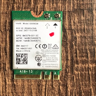 Card wifi laptop asus UX430 UX430uq Intel Dual Band AC 8260 (8260NGW) 867Mbps 2.4/5GHz 802.11a/b/g/n/ac Bluetooth 4.2