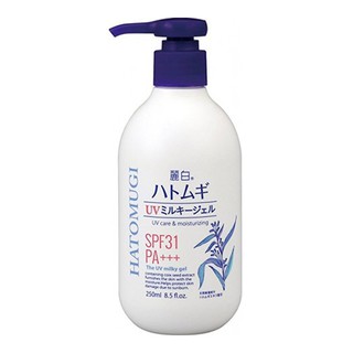 Sữa Dưỡng Thể Chống Nắng Hatomugi UV Milky Gel Kumano 250ml