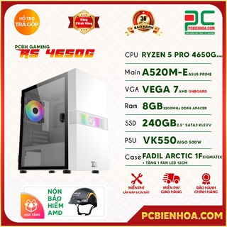 BỘ MÁY TÍNH AMD GEMINI ARCTIC ( RYZEN 5 4650G / A520 / 8GB / 128GB / 550W ) CHÍNH HÃNG