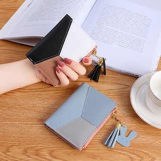 Ví ngắn cầm tay phối 3 màu loại 1 , VG29 Ví/bóp minisupper
