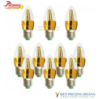 Bóng LED nến 5W (COMBO 10 bóng)