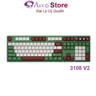 Bàn phím cơ AKKO 3108 v2 DS Matcha Red Bean (AKKO Blue , Orange , Pink Switch V2)