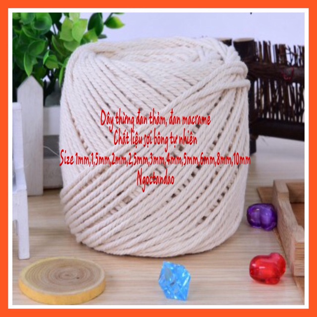 Dây thừng đan macrame