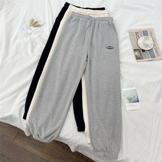 Quần jogger Quần ống bo nam nữ Thời Trang Nam Nam Quần Dài UnisexThể Thao Ống Rộng Màu Trơn Thời Trang