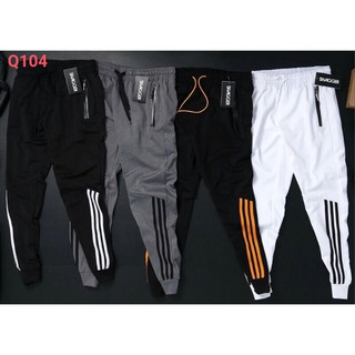 Quần jogger vải thun nỉ khóa túi chất đẹp co giãn dày dặn