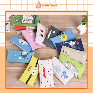 Hộp Bút/ Túi Bút Vải Canvas Học Sinh Cute Dễ Thương Totoro
