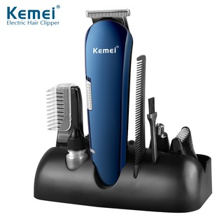 Tông Đơ Cắt Tóc Kiêm Cạo Râu Tỉa Lông Mũi Đa Năng Kemei Km 550
