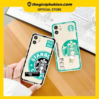 Ốp lưng iphone cạnh vuông Coffee dành cho iphone 6 đến 14promax - E96