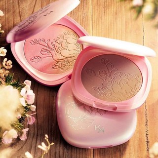 Má hồng Kiko 2 tone màu Tuscan Sunshine hiệu ứng lấp lánh