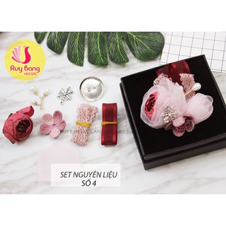 Combo nguyên liệu cài áo từ cánh voan xốp