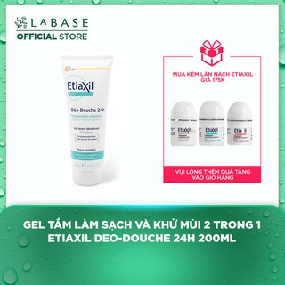 Gel tắm làm sạch và khử mùi 2 trong 1 EtiaXil Deo-Douche 24h 200ml - Hàng nhập khẩu chính hãng