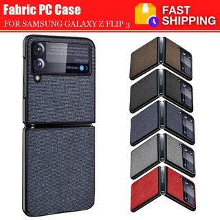Bao Da Điện Thoại Nắp Gập Bằng Vải Canvas Cho Samsung Galaxy Z Flip 3 Flip3 5g
