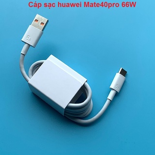【 bản gốc 】Ban Đầu Huawei Nova 8 Se 66W Siêu Sạc 6A Siêu Bền Type C Cáp Nova 7 Mate 20 30 40 P30 P40 Pro Danh Dự 30 30S