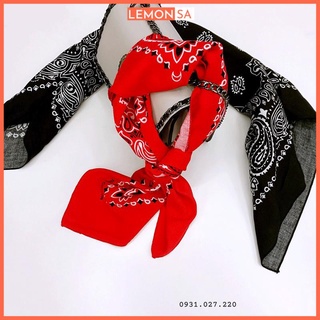 Khăn bandana khăn turban vải size 60*60cm
