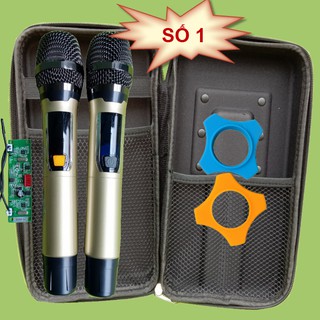 [Mã 155ELSALE giảm 7% đơn 300K] Micro không dây cho loa kéo kèm bóp và vòng chống lăn