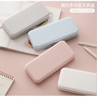 Hộp bút nhựa 3 ngăn tông màu Pastel siêu xinh BAG U HBP225