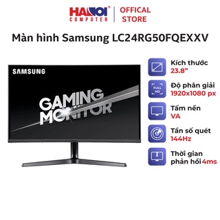 Màn hình Samsung LC24RG50FQEXXV (23.8 inch/FHD/VA/350cd/m²/DP+HDMI/144Hz/4ms/Màn hình cong)