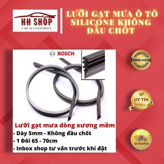 Lưỡi Gạt Mưa Ô tô Silicone BOSCH 70cm(28inch) Không đầu chốt ❗XẢ KHO❗ Lưỡi gạt kính xe hơi - Lưỡi gạt sau ô tô Bộ 2 lưỡi