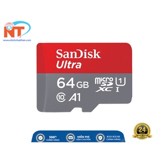 THẺ NHỚ MICROSD UHS SANDISK ULTRA 64GB 100MB/S, CHUYÊN DÙNG CAMERA IP, MÁY ẢNH, ..