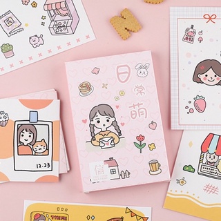 Hộp 30 tấm postcard thiệp chúc mừng cô gái ngộ nghĩnh