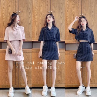❌❌ ẢNH THẬT SÉT VEST QUẦN GIẢ VÁY CHỮ A bảng màu thật 🥰🥰