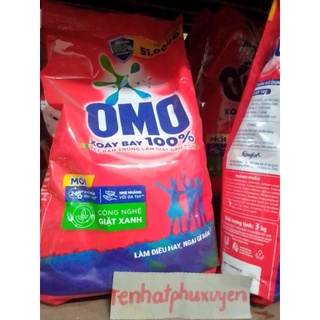 bột giặt omo 3kg cho giặt tay và máy giặt cửa trên