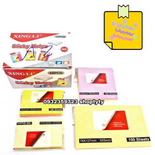 100 Tờ Giấy Note Ghi Chú Hình Chữ Nhật Thiết Kế Đơn Giản Tiện Dụng