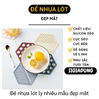 [SGD] Miếng Lót Ly - Đế Lót Nồi, Bát Đĩa Cách Nhiệt Chất Liệu Silicone, Trang Trí Bàn Ăn 9645
