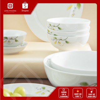 Combo 10 Bát Cơm Hoa A02 Sứ Long Phương