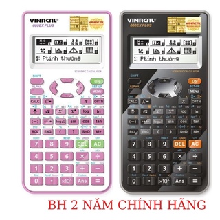 Máy tính cầm tay học sinh Vinacal 680EX PLUS, hai màu hồng/ đen- Chính hãng