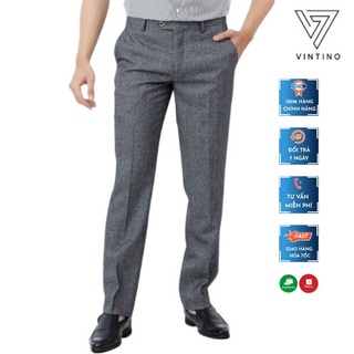 Quần âu nam công sở ống suông VINTINO quần tây nam vải cát cháy rộng rãi, thoải mái