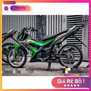TEM RỜI SONIC 150 XANH bảo hành màu sắc vĩnh viễn