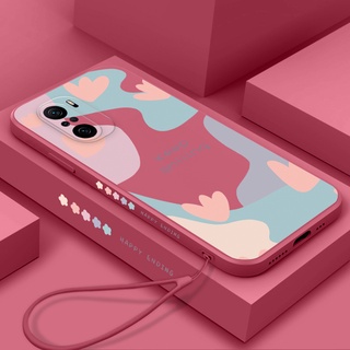 Ốp Điện Thoại Silicon Viền Màu Kèm Dây Đeo Cho Redmi note 10 note 10 pro note 9 note 9s note 9 pro note 8 note 8 pro note 7