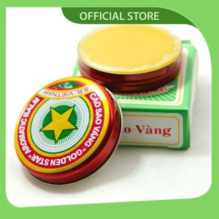 Cao sao vàng chính hãng dược phẩm TW3 hộp 3g - cao xoa nhức đầu,sổ mũi