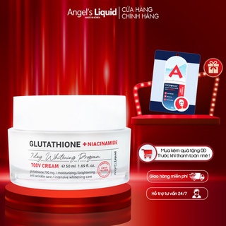 Kem Dưỡng Trắng Se Khít Lỗ Chân Lông Angel's Liquid Glutathione + Niacinamide 7Day Whitening Program 700V-Cream 50ml