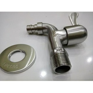 VÒI HỒ - VÒI MÁY GIẶT TAY ĐÚC INOX 304