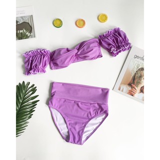 Bikini xoắn nhún trễ vai (2 màu)