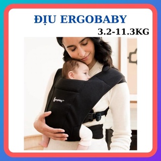 Địu Ergobaby Embrace Cozy Mỹ đồng hạnh cùng bé yêu khắp mọi nơi-Oxford Blue, Pure Black, Heather Grey
