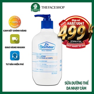 Sữa dưỡng thể dưỡng ẩm tốt trắng da thơm lâu cho da nhạy cảm The Face Shop Dr Belmeur Mild Derma Body Lotion 500ml