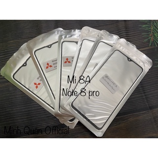 Kính ép xiaomi Mi 8A/ Note 8 pro liền keo xịn